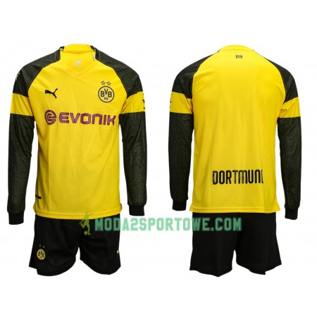 Koszulka Borussia Dortmund Dziecięcy Domowe Stroje Piłkarskie 2018/19 Długi Rękaw